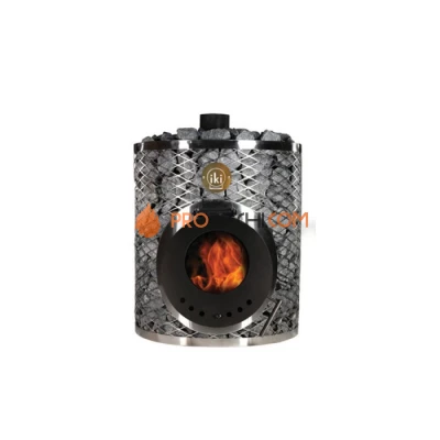 Дровяная печь для бани IKI Original-IKI со стеклянной дверцей