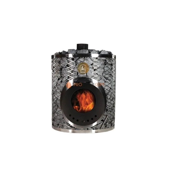 Дровяная печь для бани IKI Original-IKI со стеклянной дверцей