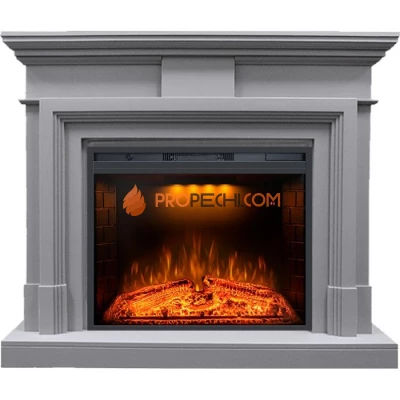 Каминокомплект Royal Flame Coventry Grey - Серый с Электрическим очагом Royal Flame Emerald 28