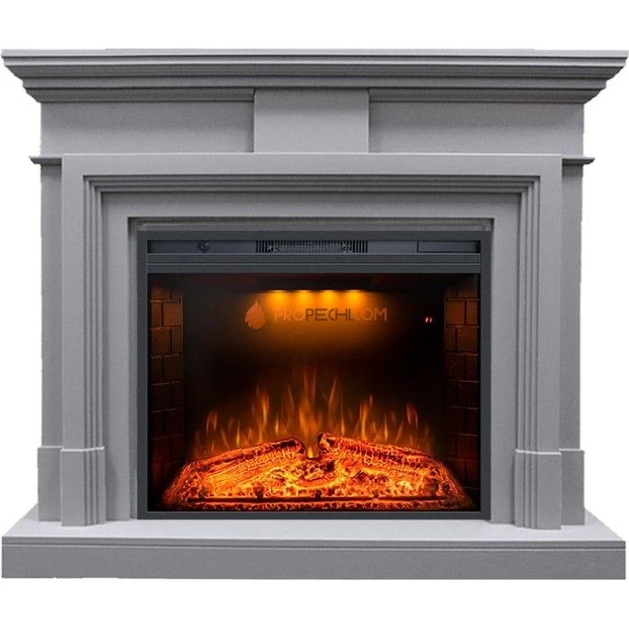 Каминокомплект Royal Flame Coventry Grey - Серый с Электрическим очагом Royal Flame Emerald 28