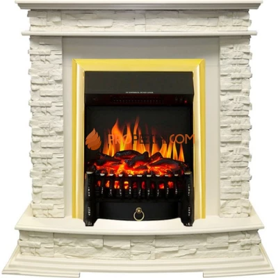 Каминокомплект Royal Flame Luzern - Слоновая кость с очагом Fobos FX Brass