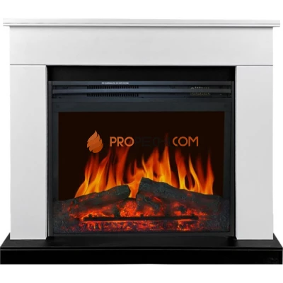 Каминокомплект Royal Flame Bergen (Разборный) - Белый с черным с очагом Jupiter FX New