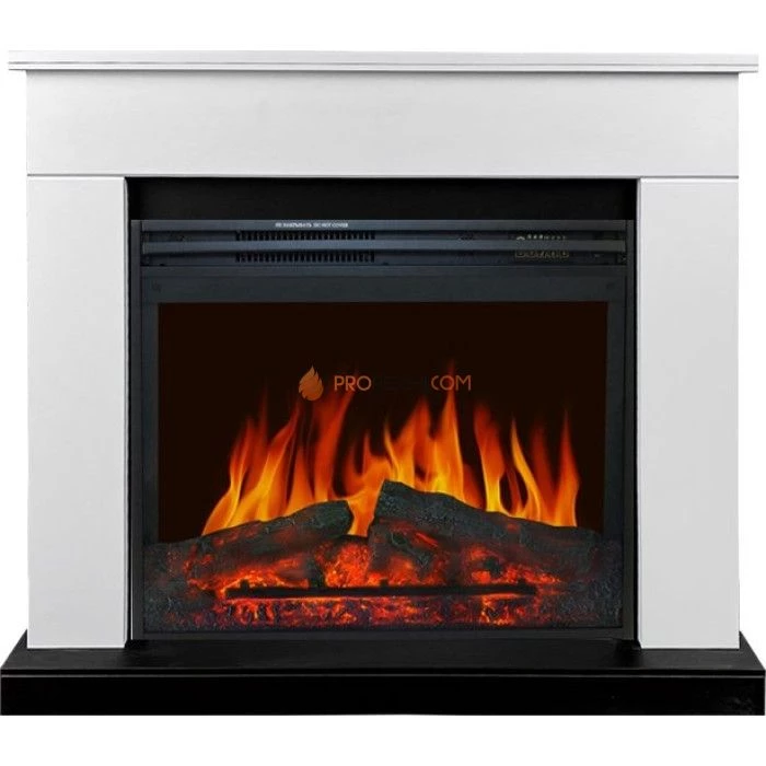 Каминокомплект Royal Flame Bergen (Разборный) - Белый с черным с очагом Jupiter FX New