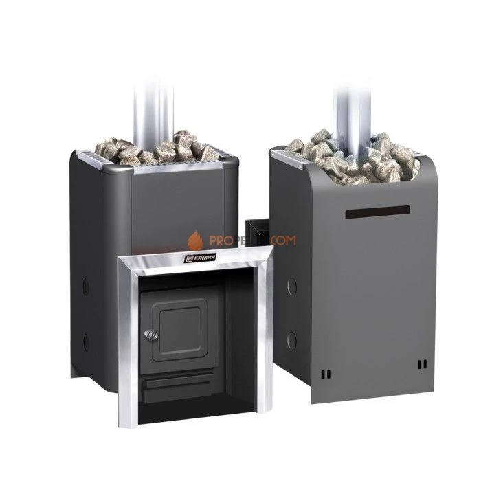 Газодровяная печь для бани Ермак Уралочка 12