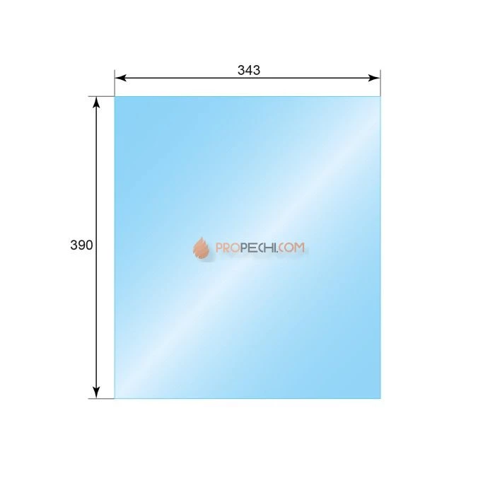 Стекло ASTON (343х390) Печь-камин