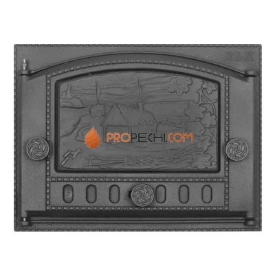 Дверка каминная ДК-2Б Домик в деревне