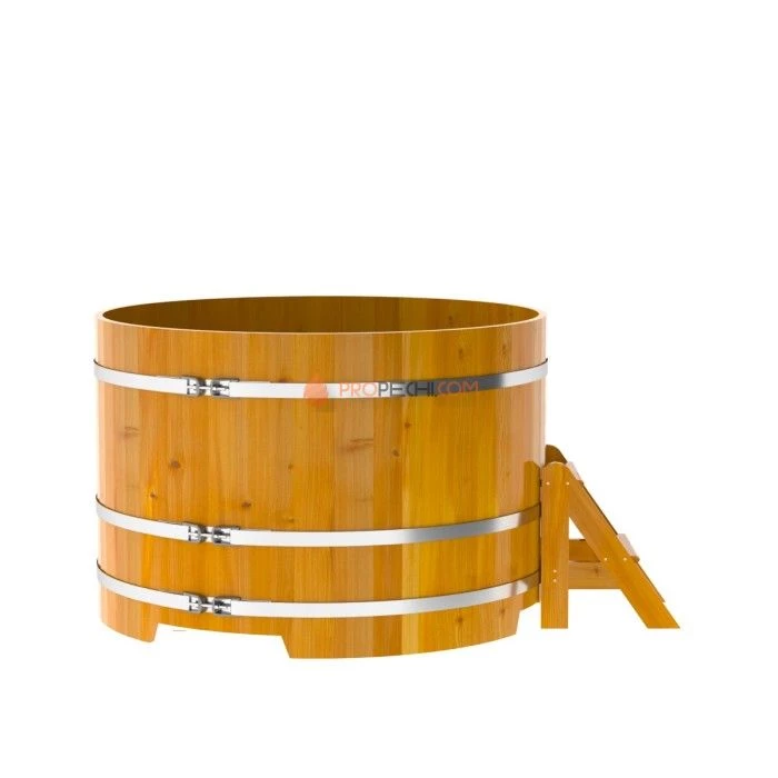 Купель BentWood круглая из натуральной лиственницы d=1,50 Рустик