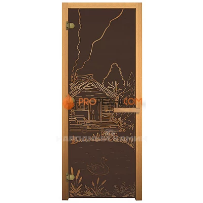 1900х700 мм "Банька" бронза, левая