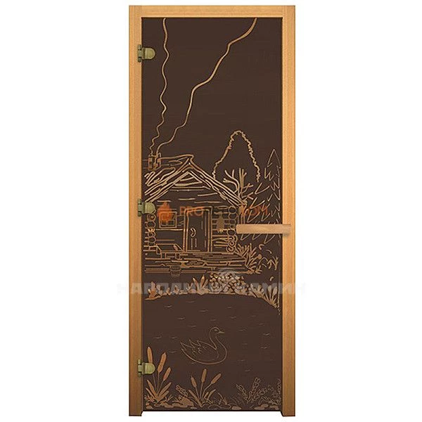 1900х700 мм "Банька" бронза, левая