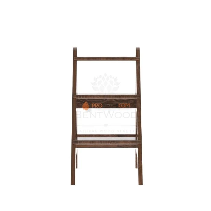 Лесенка BentWood для купели 3 ступени из мореного дуба