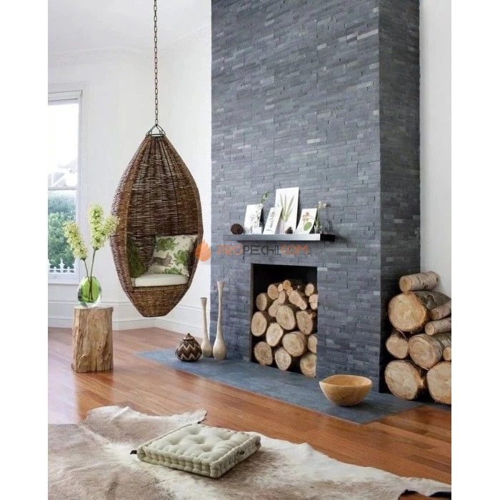 Панель Классик Сланец Черный (600х150мм) упак. (7шт/0,63м2)