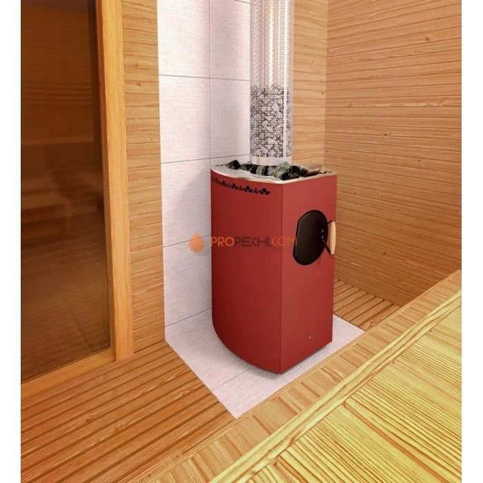 Дровяная печь для бани Теплодар Кубань-20 Л Панорама