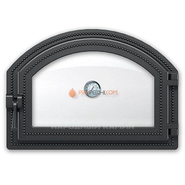 Дверка каминная 222 с термометром 410x280 мм