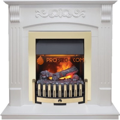 Каминокомплект Dimplex Sorrento - Белый дуб с очагом Danville Brass FB2