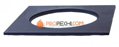 Плита металлическая под казан НМК 500x500 с конфорками №1,2,3,6 (D=350)