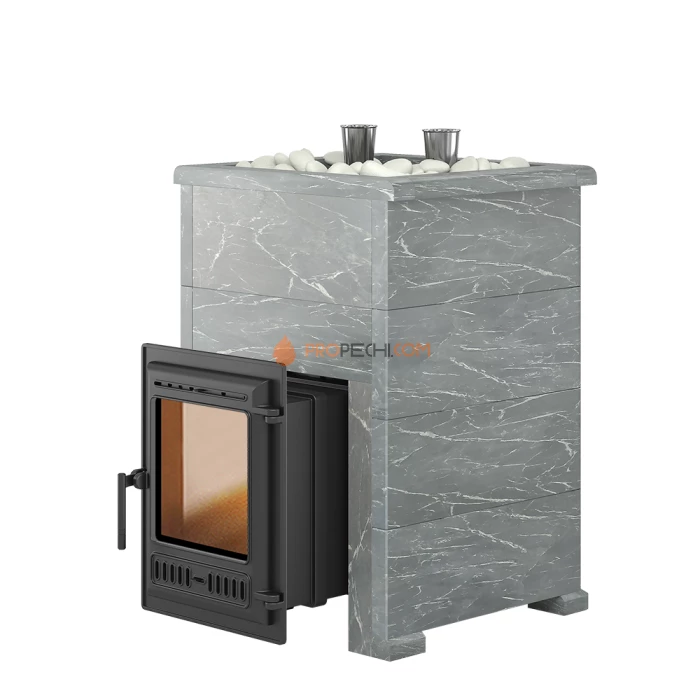 Чугунная печь для бани Эверест Steam Master 30 Талькохлорит, S-40