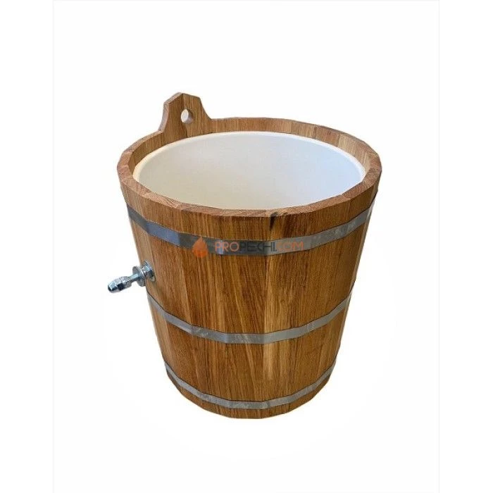 Обливное устройство Woodson с пластиковой вставкой, 20 л, дуб