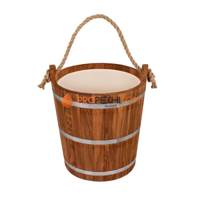 Запарник Woodson с пластиковой вставкой, 20 л, дуб