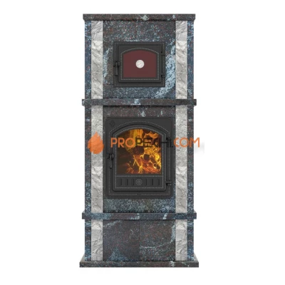 Печь-камин Эверест с духовкой № 3 Амфиболит