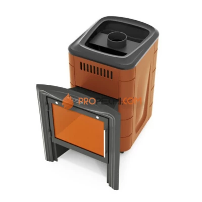 Печь для бани Термофор Компакт 2017 Carbon Витра терракота