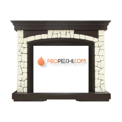 Портал Dimplex Glasgow - Темный дуб / Белый (Высота 1070 мм)