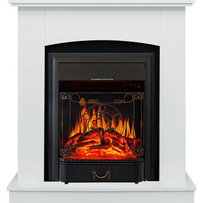 Каминокомплект Royal Flame Barcelona (разборный) - Белый с очагом Majestic FX Black