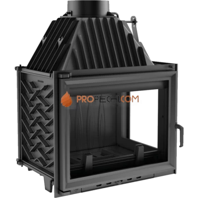 Каминная топка Kratki Zuzia/P/BS (угловое стекло справа)