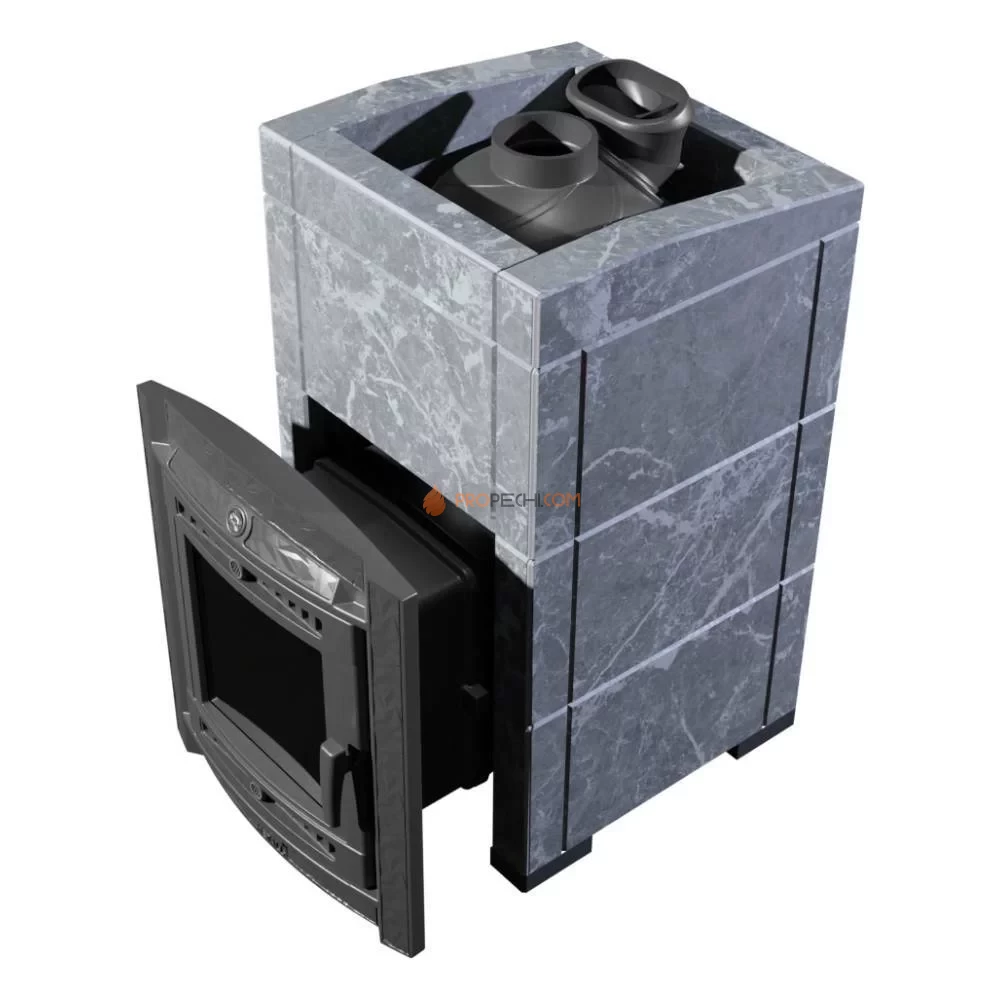 Банная печь Атмосфера XL+ в облицовке "Талькохлорит"