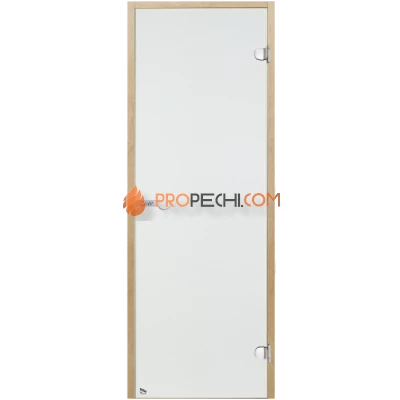 Дверь для бани Harvia STG 7x19 коробка ольха, прозрачное стекло