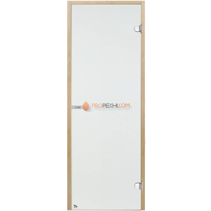 Дверь для бани Harvia STG 7x19 коробка ольха, прозрачное стекло