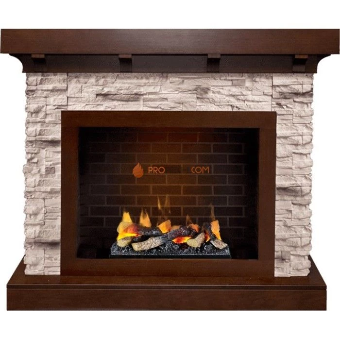 Каминокомплект Dimplex Chalet - Темный дуб/Сланец с очагом Cassette 400 LNH-INT (с дровами)