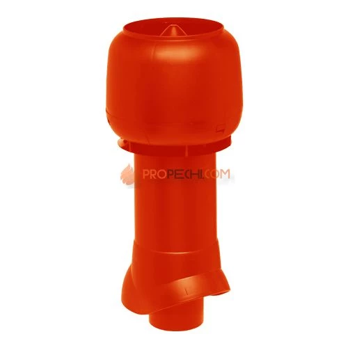 Вентиляционный выход изолированный с колпаком 110/160/500 красный
