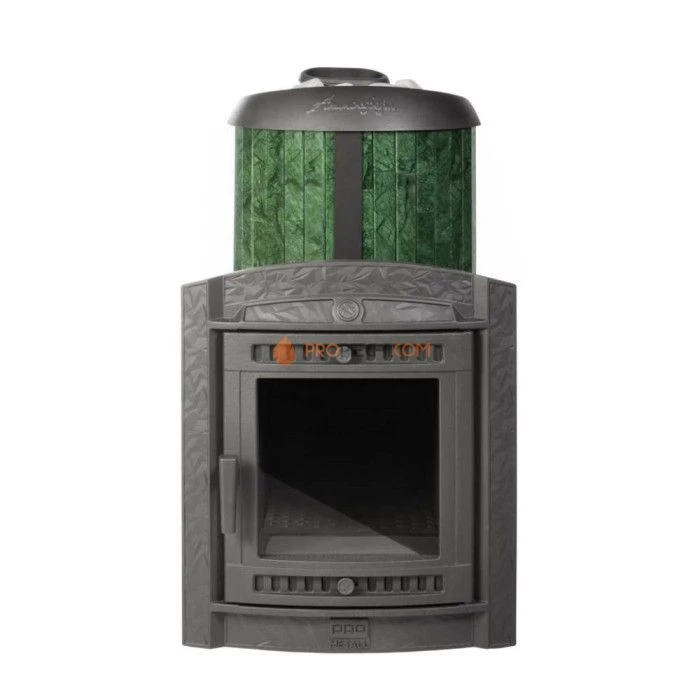 Чугунная печь для бани Атмосфера XL КТТ (Про) ламели Верде Гватемала наборный рисунок