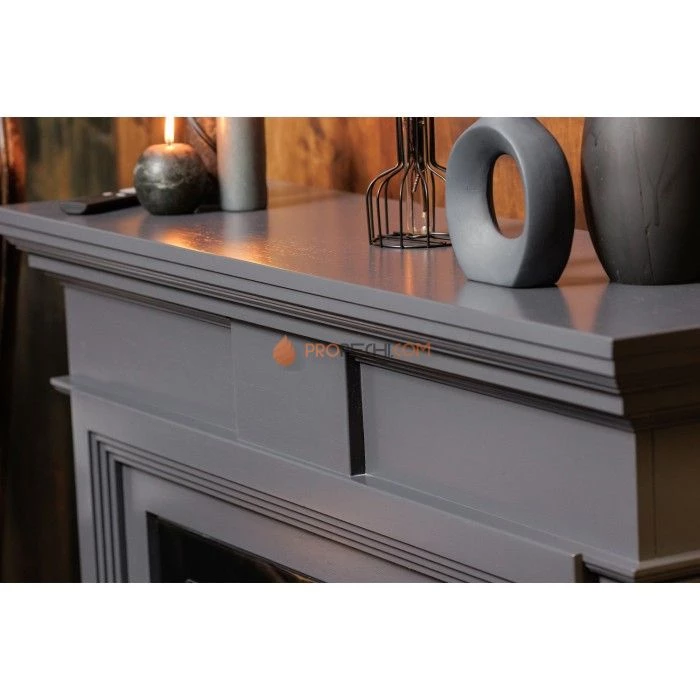 Каминокомплект Royal Flame Coventry Grey - Серый с Электрическим очагом Royal Flame Emerald 28