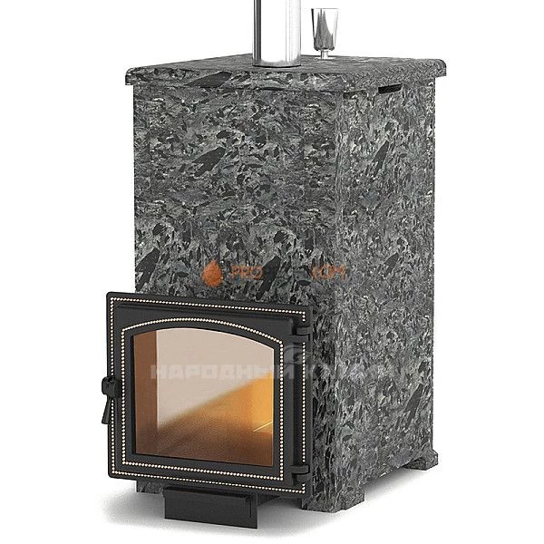 Печь для бани Везувий Легенда Русский пар 18 (240) Пироксенит Элит в облицовке