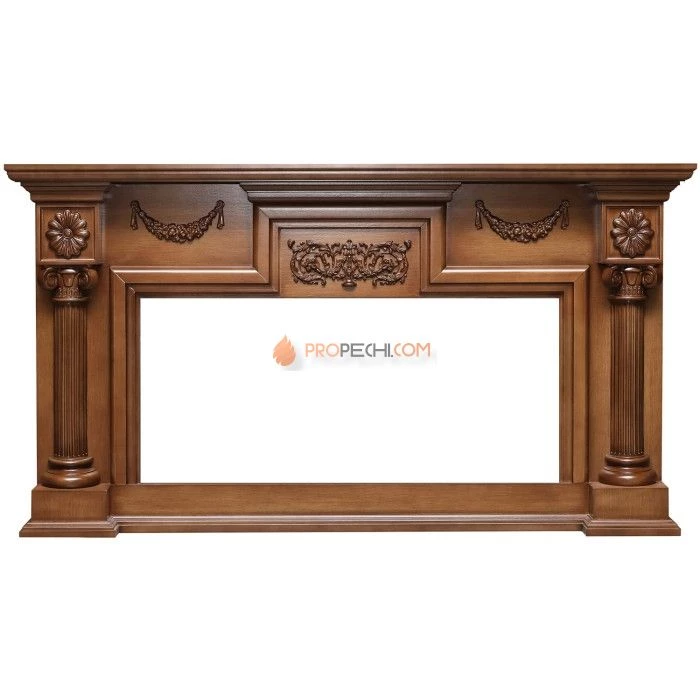 Каминокомплект Royal Flame London - Орех с очагом Vision 42 LOG LED