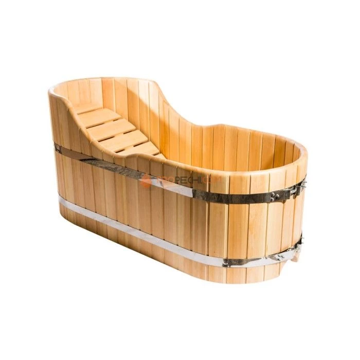 Ванна из кедра НКЗ 78x170 см, высота 80-60 см