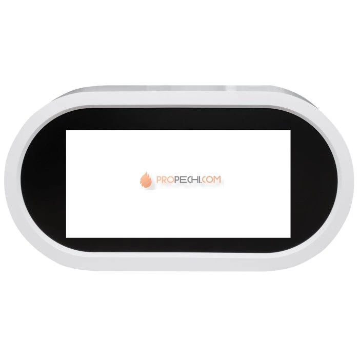 Каминокомплект Royal Flame Ellips - Белый с черным (ширина 1450 мм) с очагом Vision 42 LOG LED