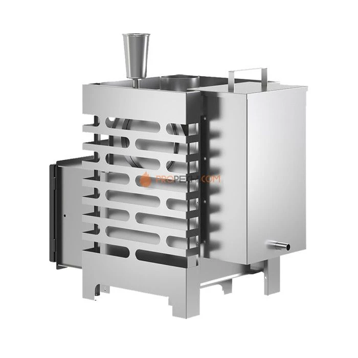 Дровяная печь для бани ASTON 12 INOX стекло АКВА