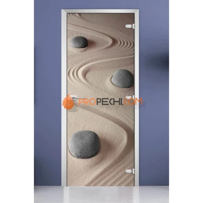 Стеклянная межкомнатная дверь DoorWood с фотопечатью Nature-13, 2000х800 мм