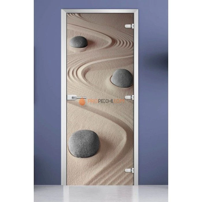 Стеклянная межкомнатная дверь DoorWood с фотопечатью Nature-13, 2000х800 мм