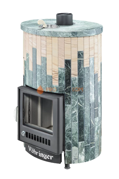 Банная печь Ферингер ПФ Уют-25 Змеевик + "Окаменевшее дерево"