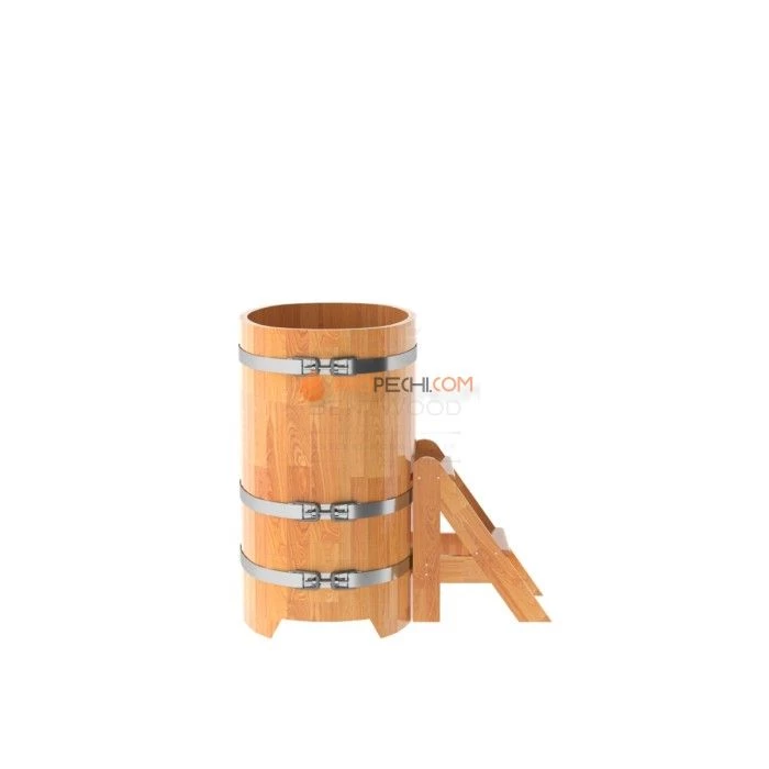 Купель BentWood овальная из сращенных ламелей натуральной лиственницы 0,59х1,06