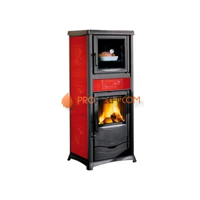 Печь-камин La Nordica TermoRossella Plus Forno DSA 4,0 Liberty Bordeaux