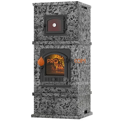 Теплонакопительная печь Эверест №2 пироксенит элит с духовкой