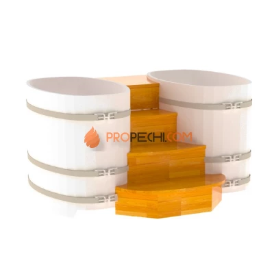 Подиум BentWood на 2 купели 0,76х1,16 СЛ натуральный