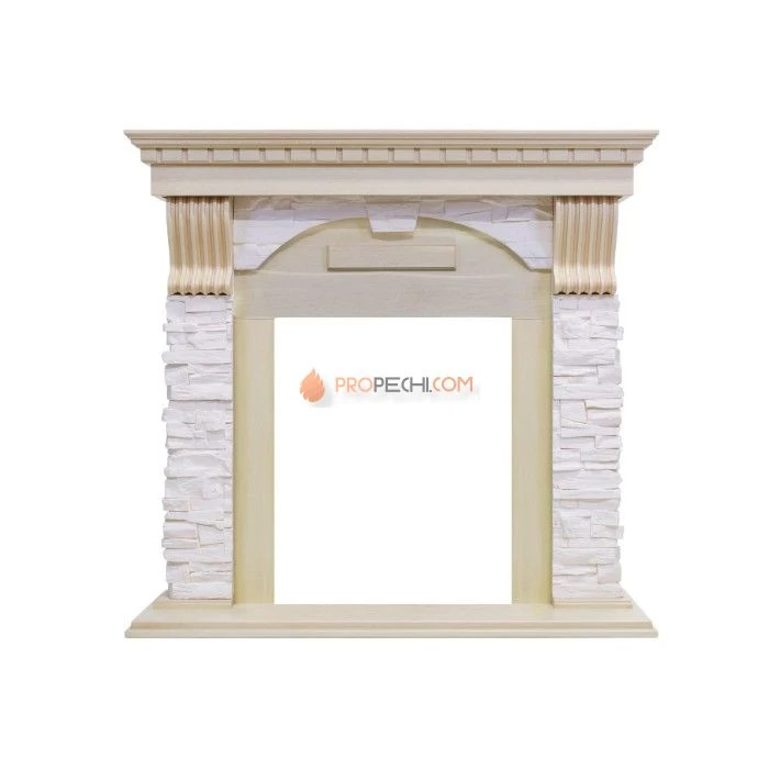 Портал Dimplex Dublin - Слоновая кость с патиной / Сланец крем