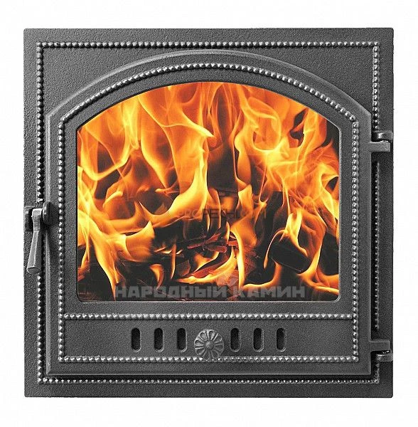Везувий Дверка каминная 205 410x410 мм