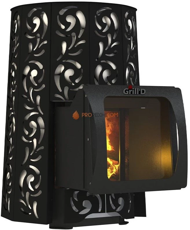 Банная печь Grill'D Violet Short Window Max