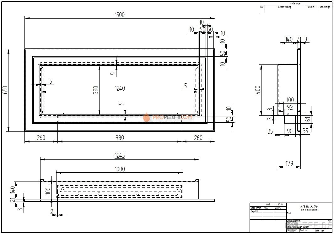 Биокамин Zefire Sirius 1500